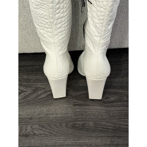 Vince Camuto Minnada White Coconut Cream Over The Knee Boots Size 9 - Picture 6 of 9
